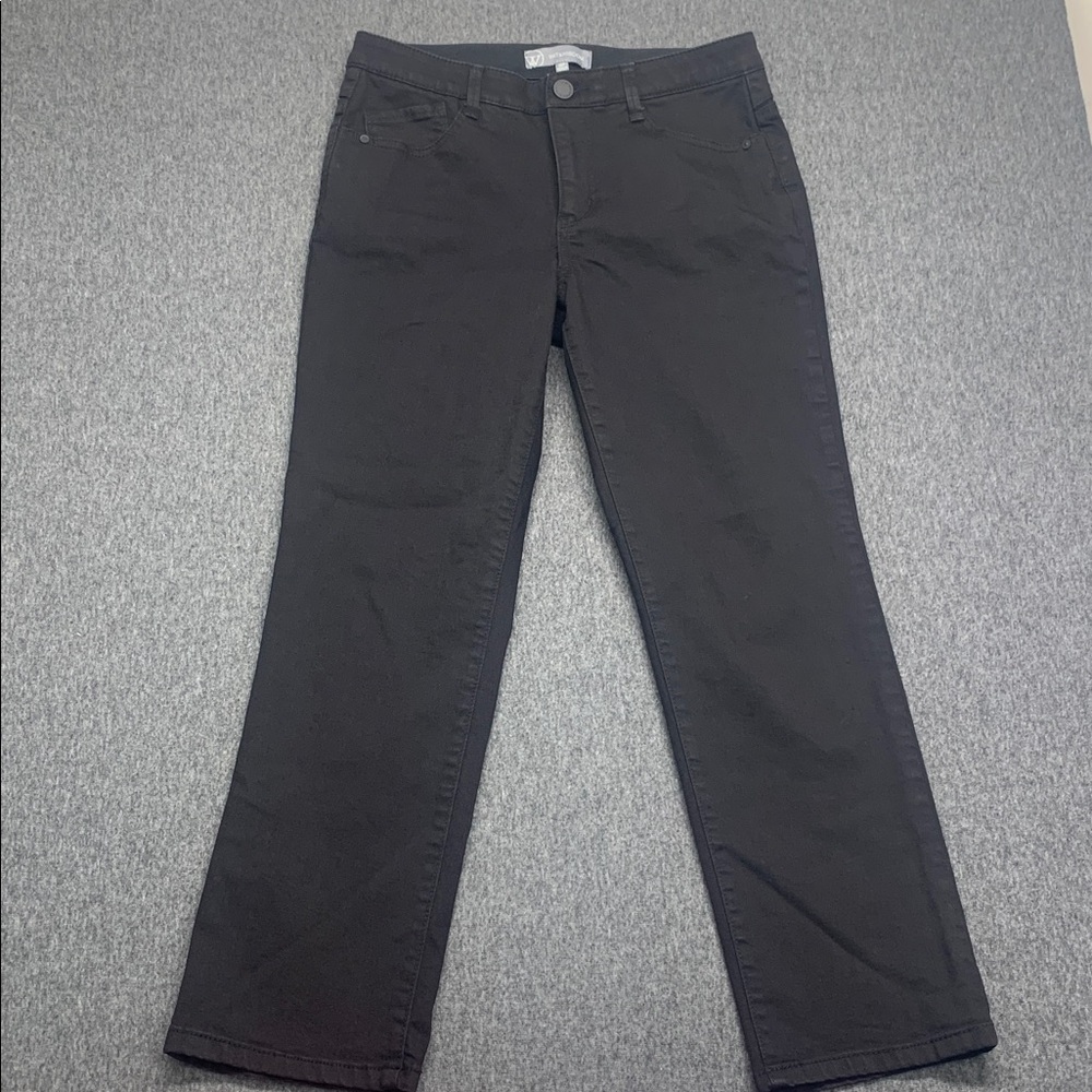 Wit & Wisdom Sawyer Women's Black Mid-Rise Jeans - Size 10P